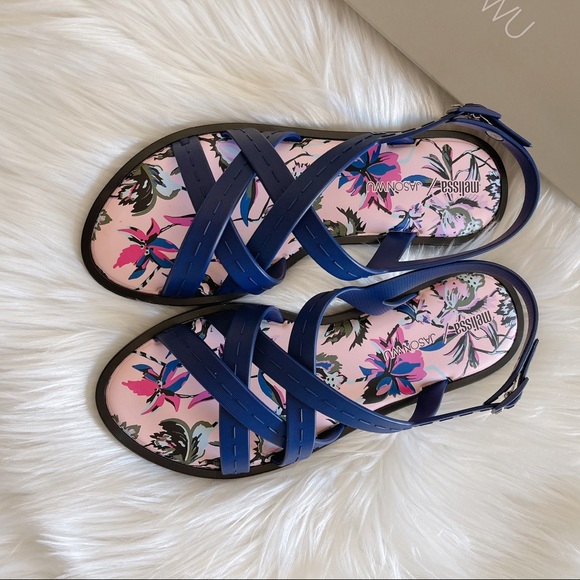 MELISSA Hailey Strappy Sandal - Navy - Picture 4 of 7